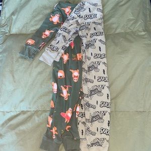 2 pack long sleeve footless sleepers